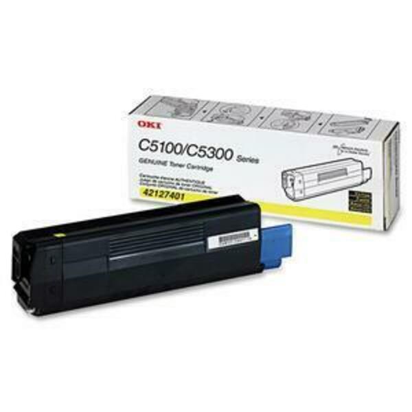 Oki Toner, Typ C6, C5100/C5300, Yellow OKI42127401